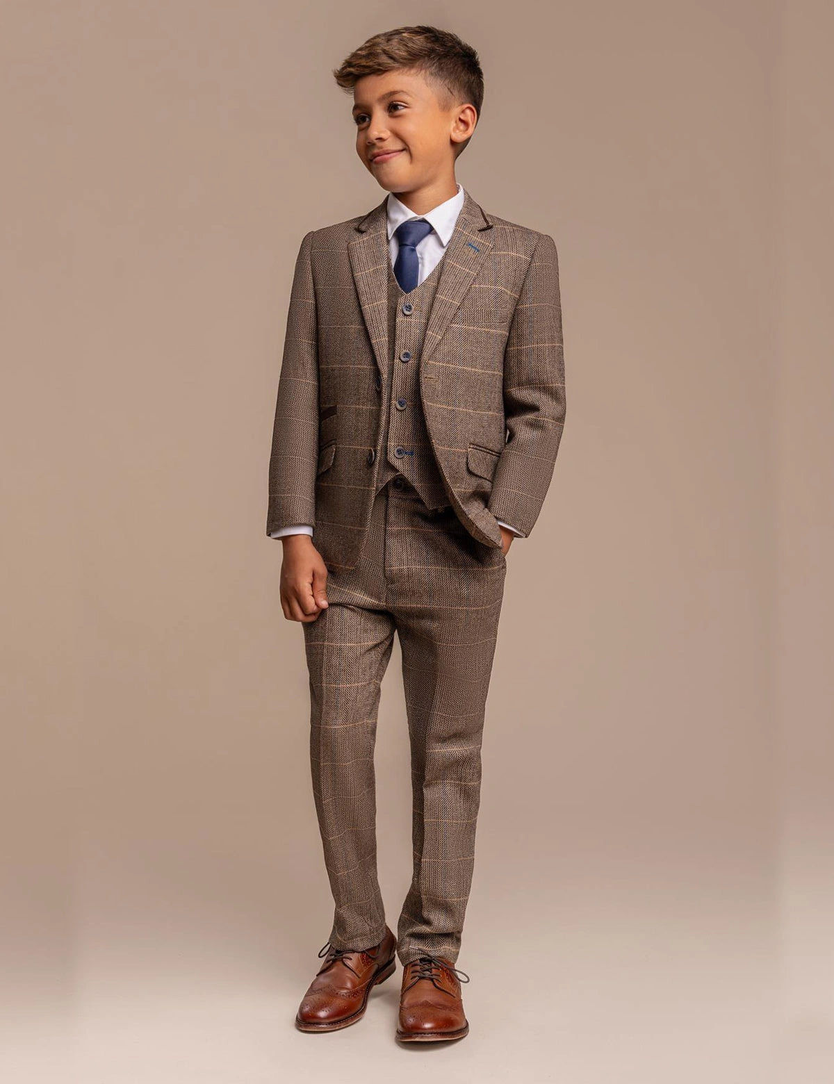 Albert Brown Tweed: Proper Little Chap's Check Suit. Quintessentially British.